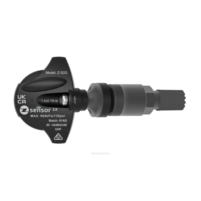 PJDJ53 - sensor de presión de neumáticos onix - Holden oe sensor tpms de repuesto - oe p/n 95712232, 13598773 frecuencia 433mhz vástago de válvula de metal - gris oscuro