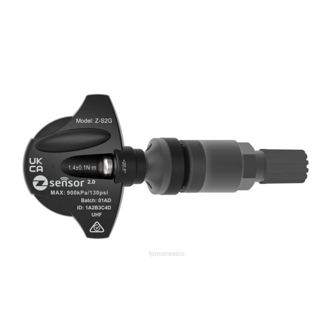 PJDJ227 - sensor TPMS ford - Sensor tpms de repuesto original de cadillac - oe p/n 13516164 frecuencia 315 mhz vástago de válvula de metal - gris oscuro
