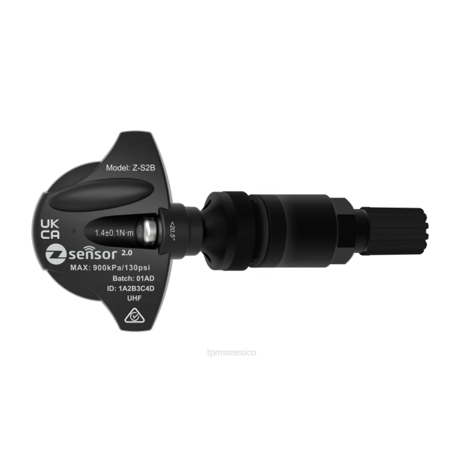 PJDJ228 - sensor TPMS autel - Sensor tpms de repuesto original de cadillac - oe p/n 13516164 frecuencia 315 mhz vástago de válvula de metal - negro